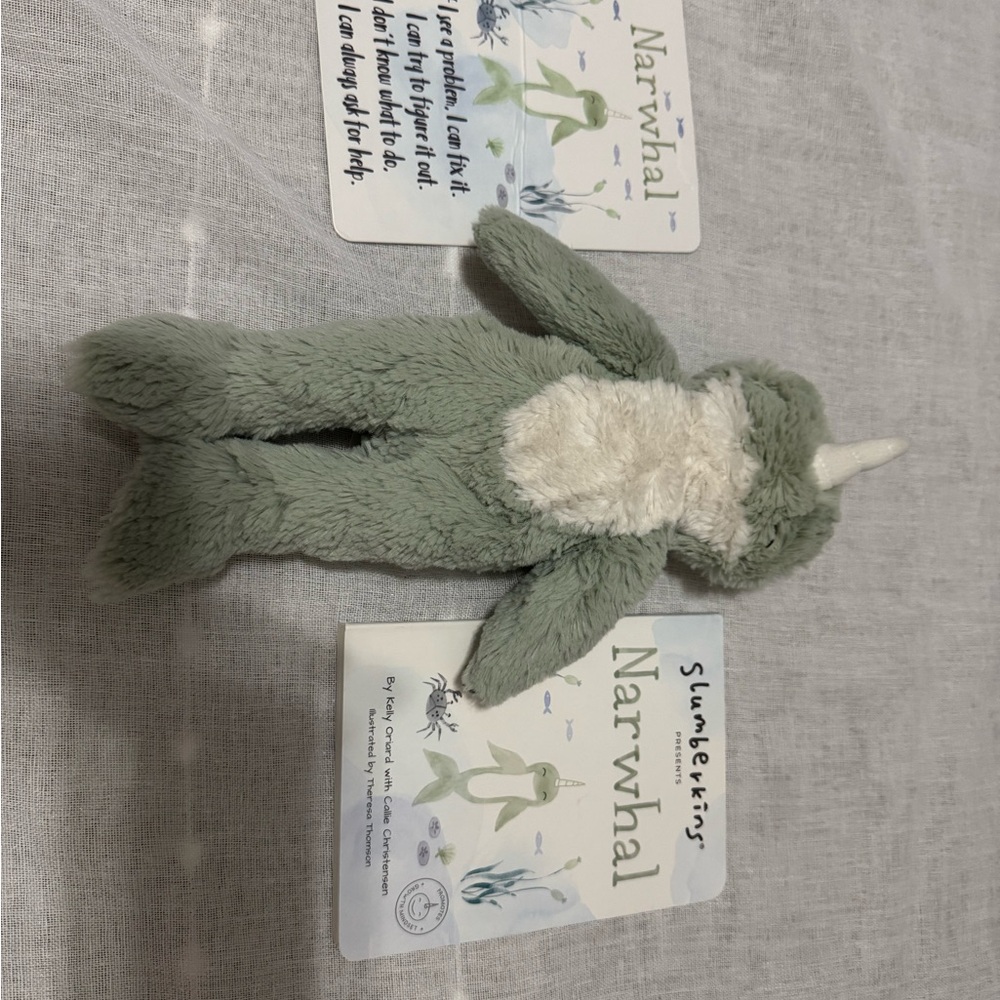 Narwhal Plush Toy - Slumberkins Narwhal Snuggler